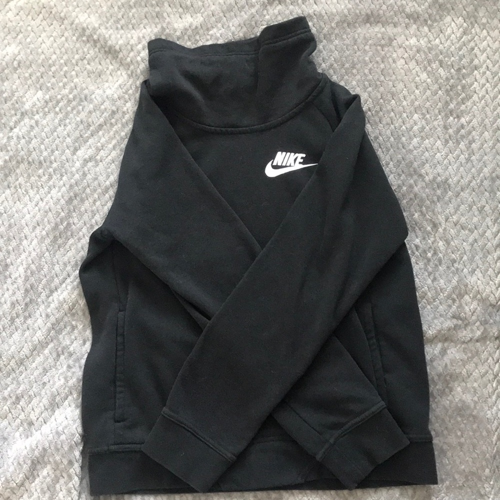Nike Black Turtle Neck Hoodie